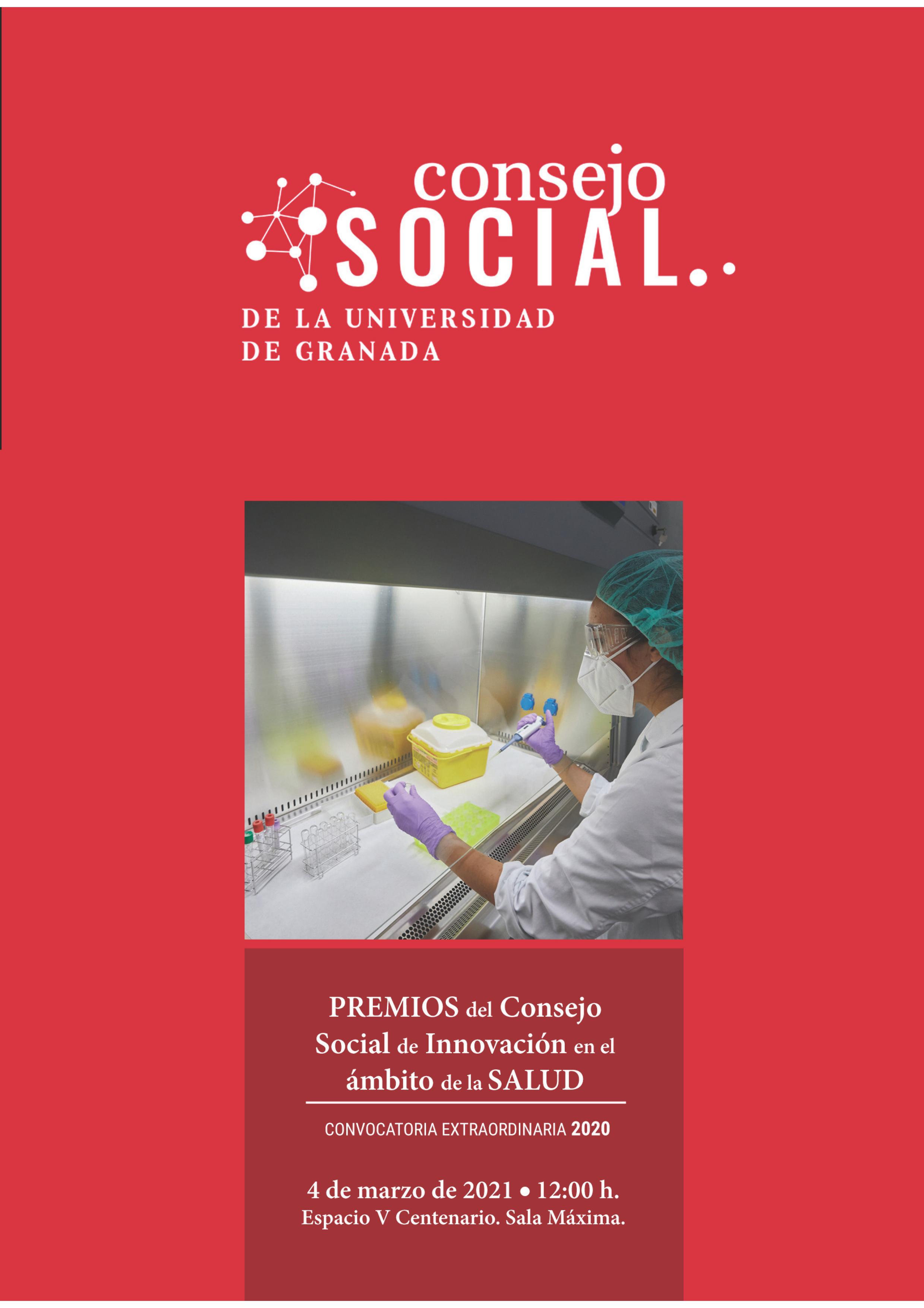 Portada cuaderno semblanzas premios Consejo Social innovación ámbito Salud 2020