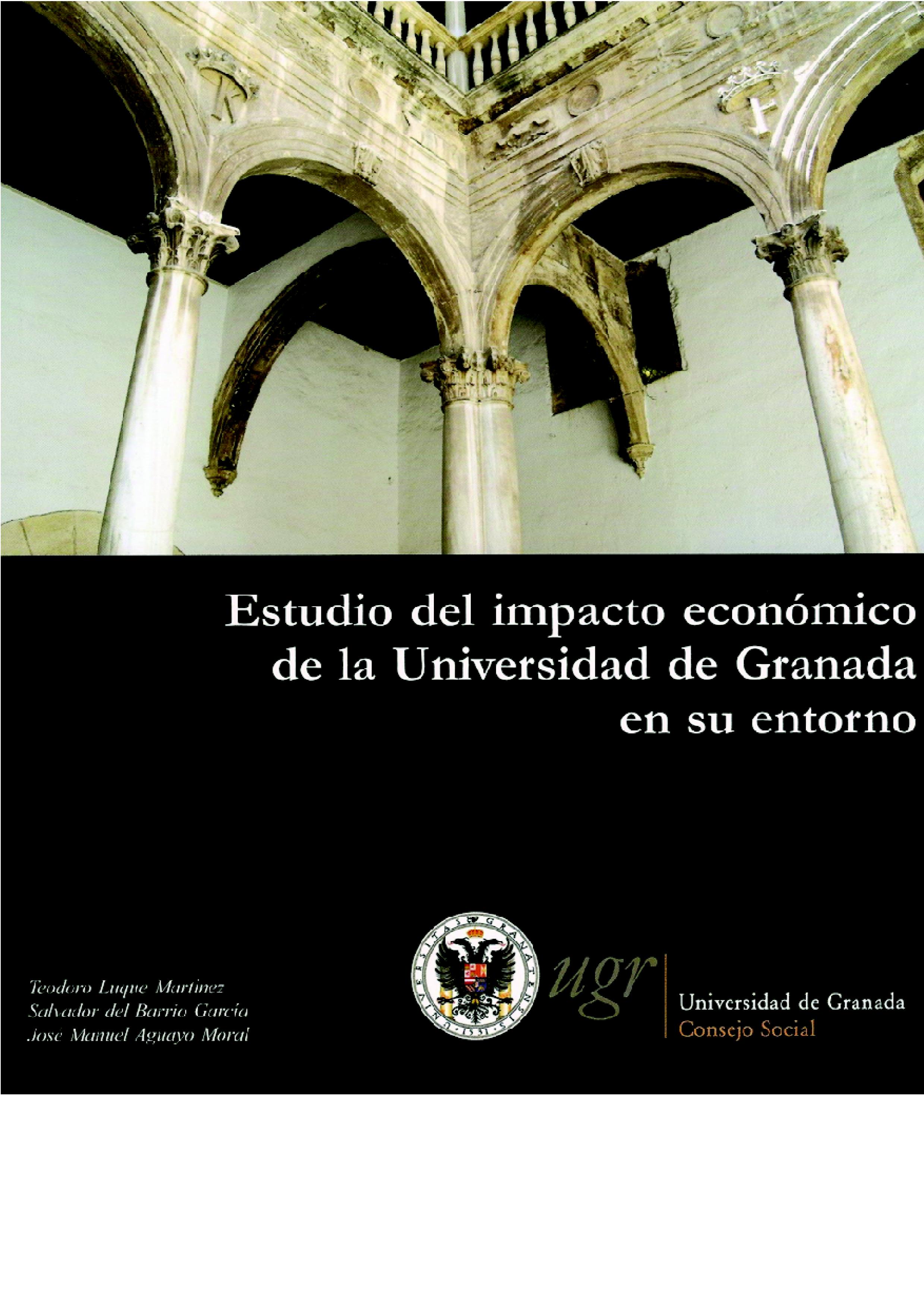 Portada estudio impacto económico UGR en su entorno