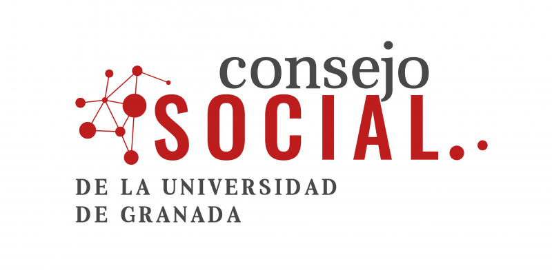 Logotipo del Consejo Social Está escrito Consejo Social Universidad de Granada