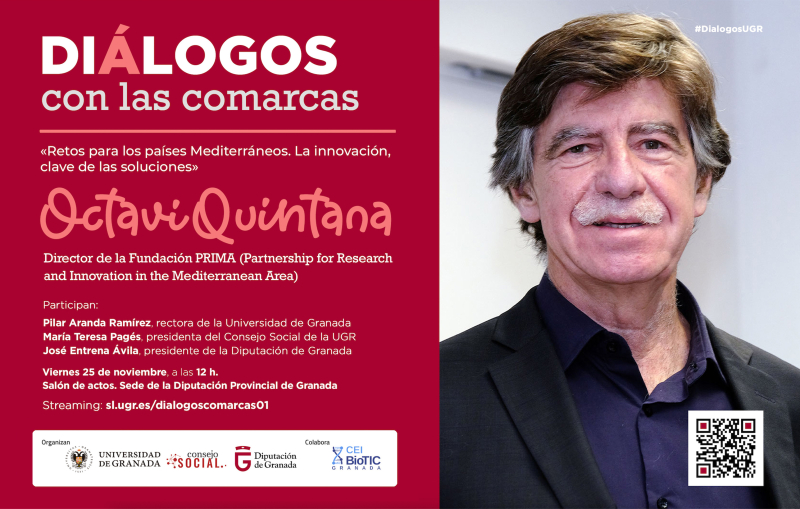 Cartel anunciador de Diálogos con las Comarcas: Octavi Quintana