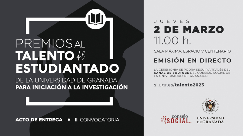 Cartel acto entrega Premios Talento